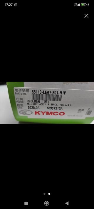 Espejo Derecho Kymco Super Dink 125/300