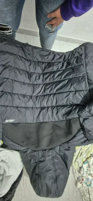 Abrigo Geographical Norway Negro y Rosa nieve