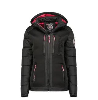 Abrigo Geographical Norway Negro y Rosa nieve