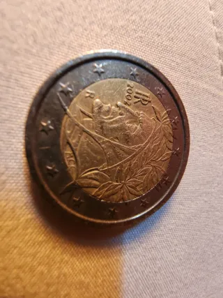Moneda 2 Euros Italia 2002