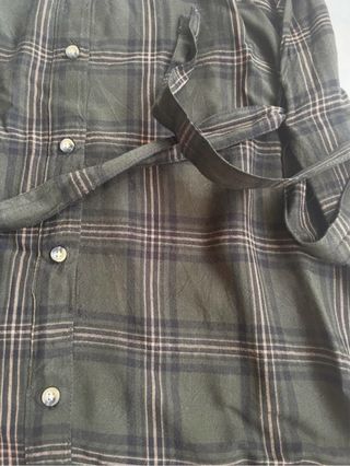 Camisa larga H&M cuadros