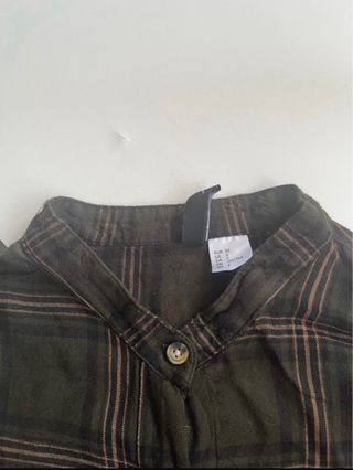 Camisa larga H&M cuadros