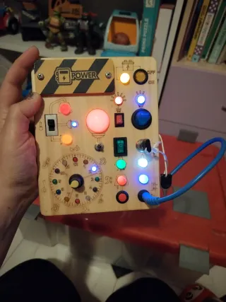 Juguete Montessori Panel Actividades Madera