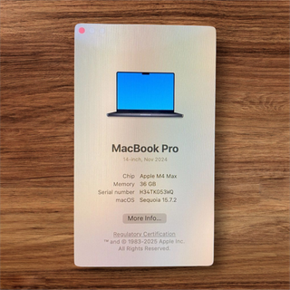Apple Macbook Pro 14" M4 Max AppleCare+2028 2799€
