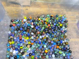 Lote de canicas de cristal