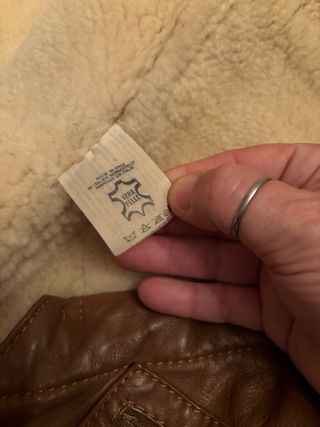 Montone Mabrun tg 50 vera pelle vintage