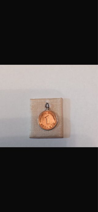 Moneda 1 Pfennig de la suerte (céntimo alemán)