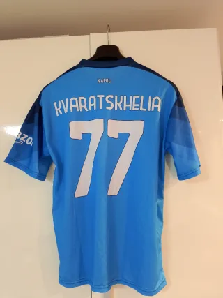 Maglietta Calcio Napoli Kvaratskhelia 77