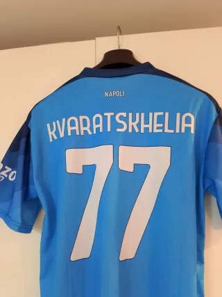 Maglietta Calcio Napoli Kvaratskhelia 77