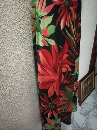 Falda larga estampada floral