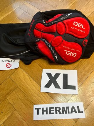 Culote Ciclismo TERMAL. XL.NEGRO.NUEVO