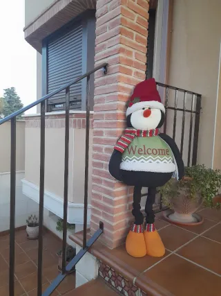Decorazioni Natalizie Pinguino/Babbo Natale per Ingresso