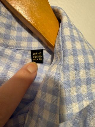 Camisa cuadros Massimo Dutti Talla 40