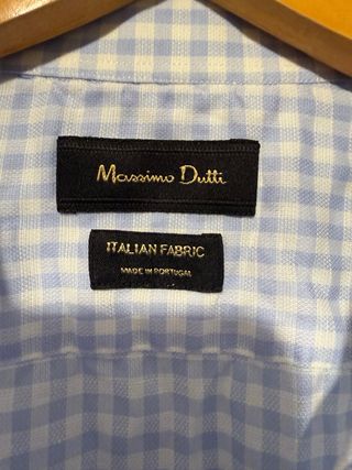 Camisa cuadros Massimo Dutti Talla 40