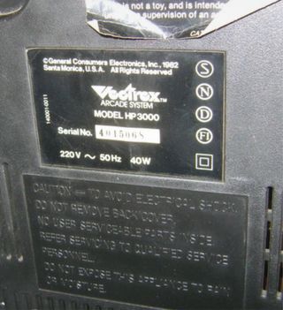 Consola Vectrex sin mando. Para reparar