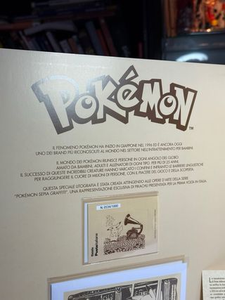 Litografia Pokémon Poste Italiane N. 534/1000