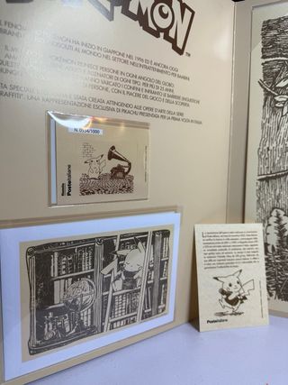 Litografia Pokémon Poste Italiane N. 534/1000