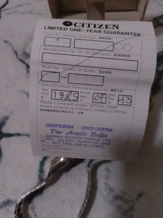 Citizen con Scatola Marrone