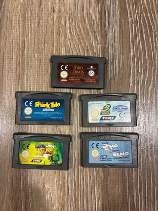 Consola Game Boy Advance translúcida+ 5 Juegos