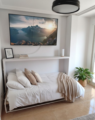 Cama abatible Natura-Blanco 90x190