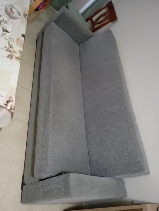 Sofá Cama Gris Tela