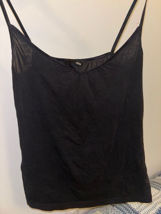 Top H&M Negro Tirantes Finos