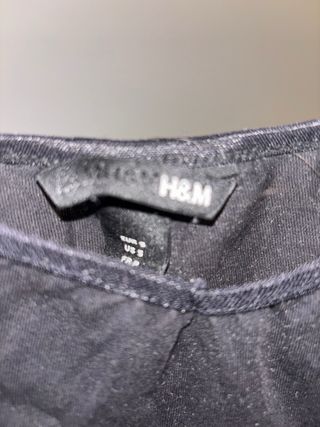 Top H&M Negro Tirantes Finos