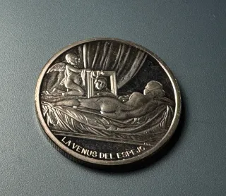 Moneda Plata Pura Diego Velázquez 1699-1660