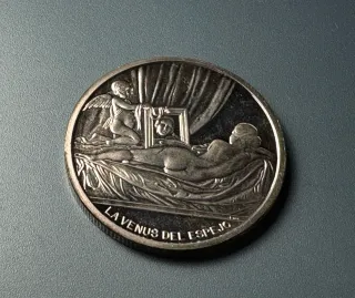 Moneda Plata Pura Diego Velázquez 1699-1660