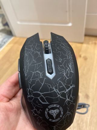 Ratón Gaming USB RGB Negro