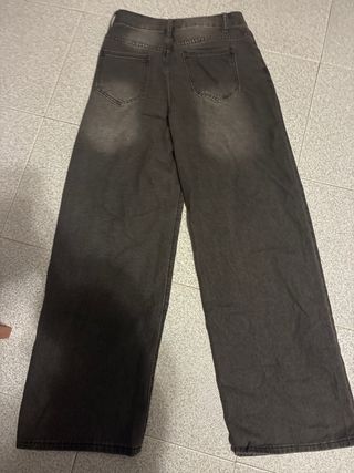 Gonne jeans grigie larghe