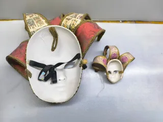 Conjunto 2 Máscaras Venecianas Carnaval