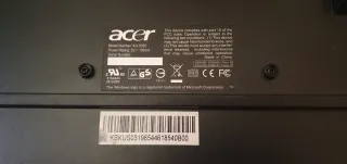 Teclado Acer USB Negro/Plateado