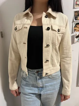 Chaqueta Beige Mujer