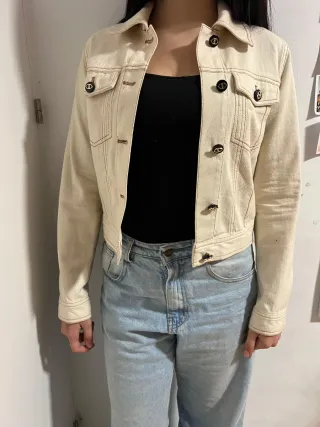 Chaqueta Beige Mujer