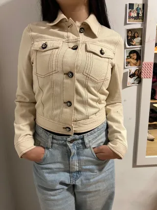 Chaqueta Beige Mujer