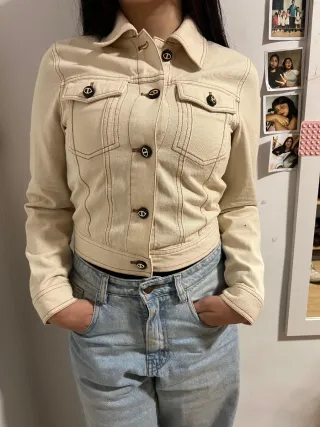 Chaqueta Beige Mujer