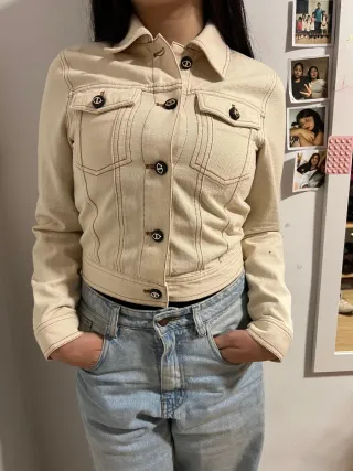 Chaqueta Beige Mujer