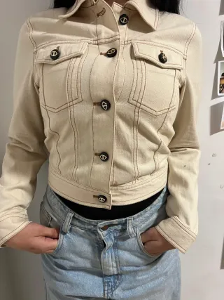 Chaqueta Beige Mujer