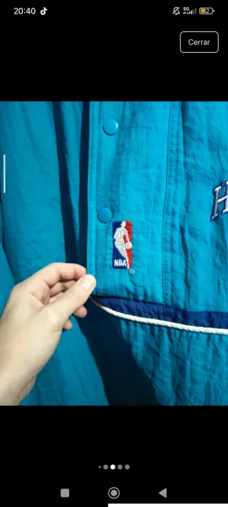 Chaqueta Starter Vintage Charlotte Hornets