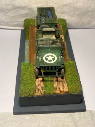 Diorama WW2 Jeep e Rimorchio