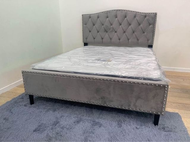 OFERTON! Cama 135x190cm con cabecero tapizado