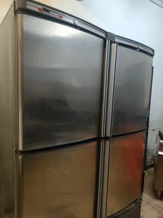 Congelador vertical acero inoxidable