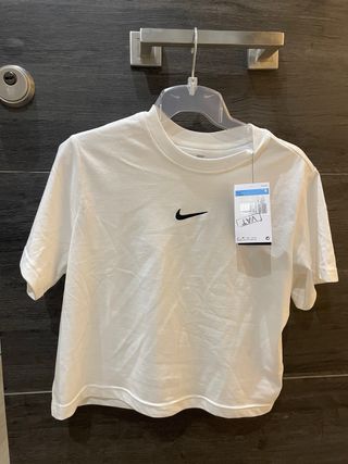 Camiseta Nike Blanca Kids Logo Swoosh