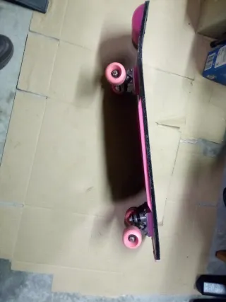 Monopatín Negro y rosa