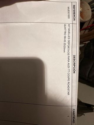 Muelles -25mm Audi TT