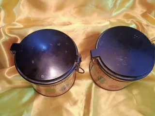 Set 2 Scatole Latta Caffè Vintage