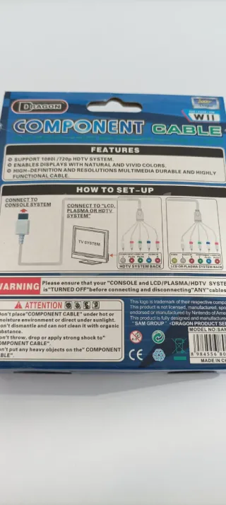 Cable Componente Dragon para Wii