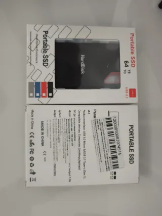 SSD Portátil HardDisk 64TB USB 3.1 Tipo-C