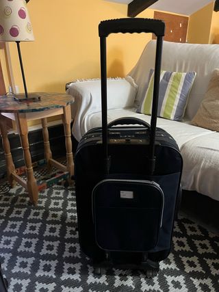 Maleta Grande Rodelle Negra/Azul